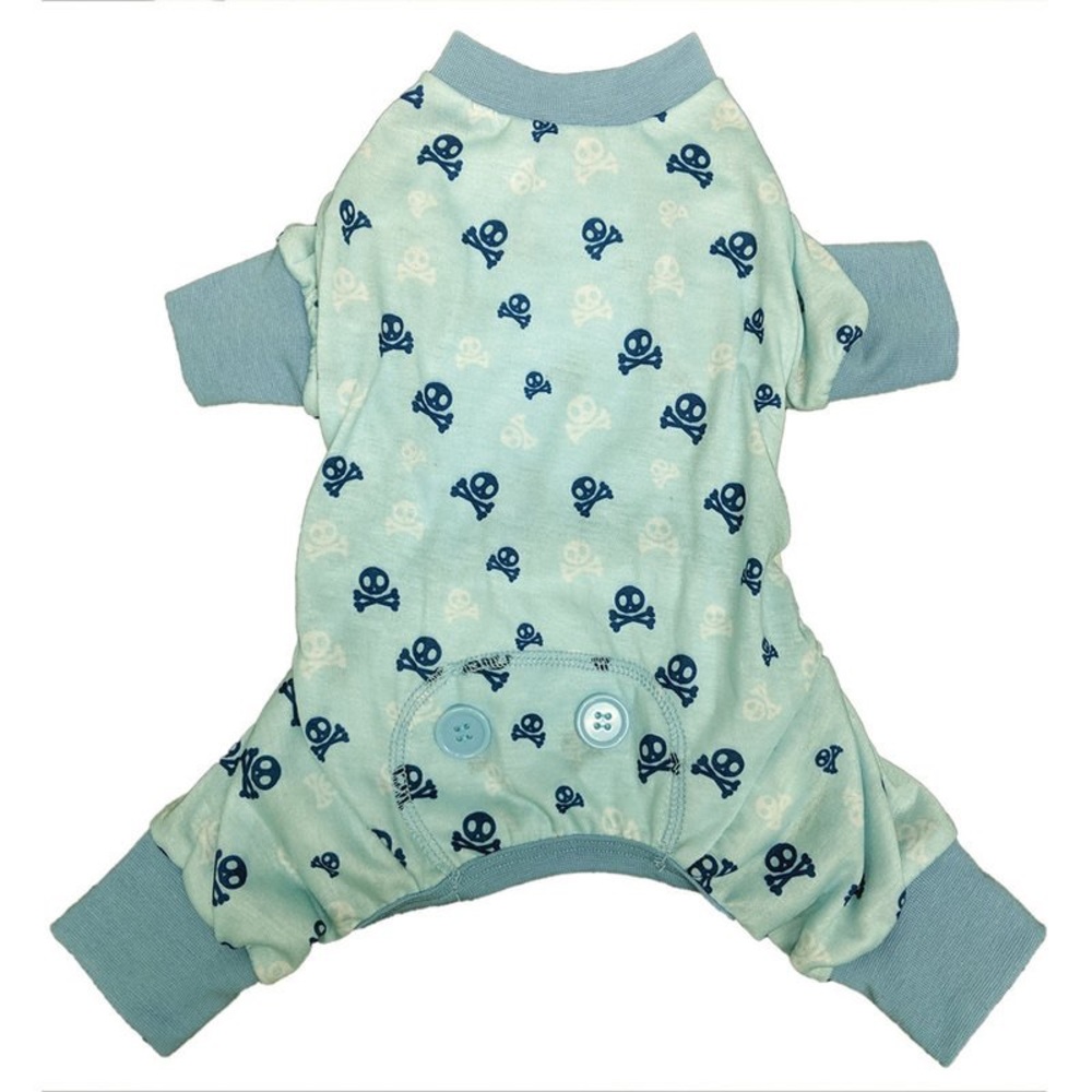 Fashion Pet Skull N Cross Bone Blue Medium Dog Pjs